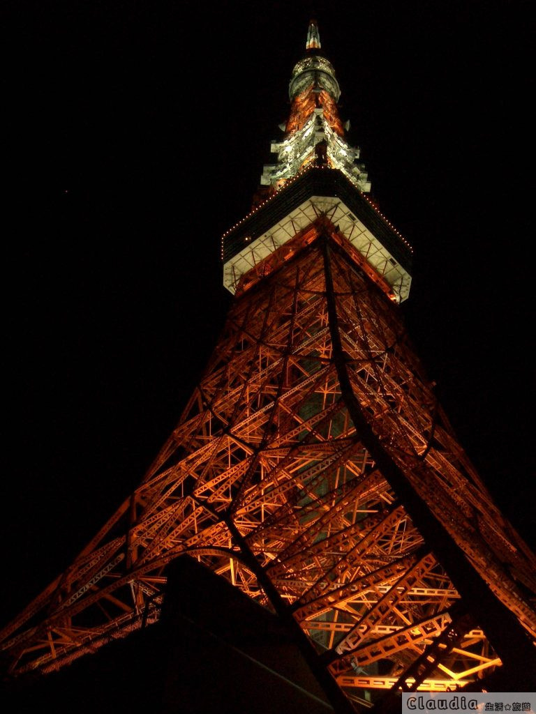 夜晚來東京鐵塔是另一種美