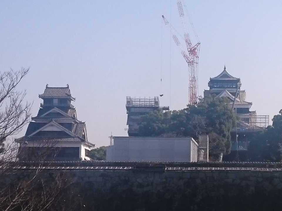 熊本城重建工程中
