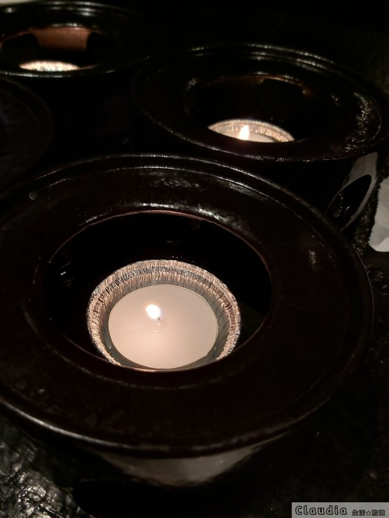 藝奇日本料理 ：上湯物前，先點蠟燭